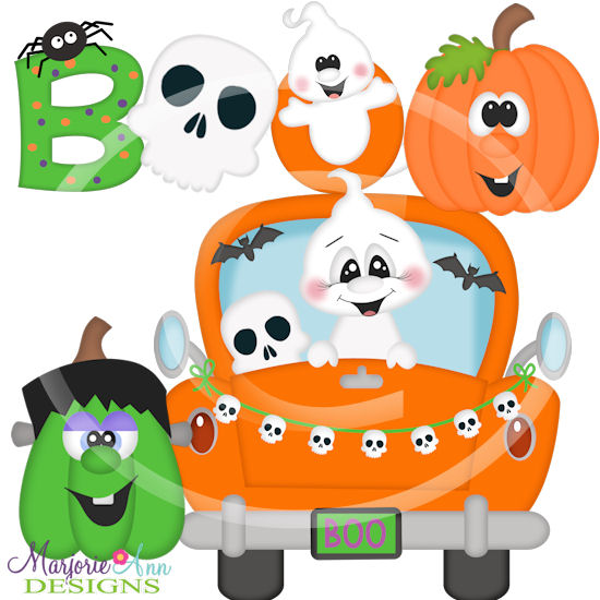 Little Boo Thing SVG Cutting Files + Clipart - Click Image to Close